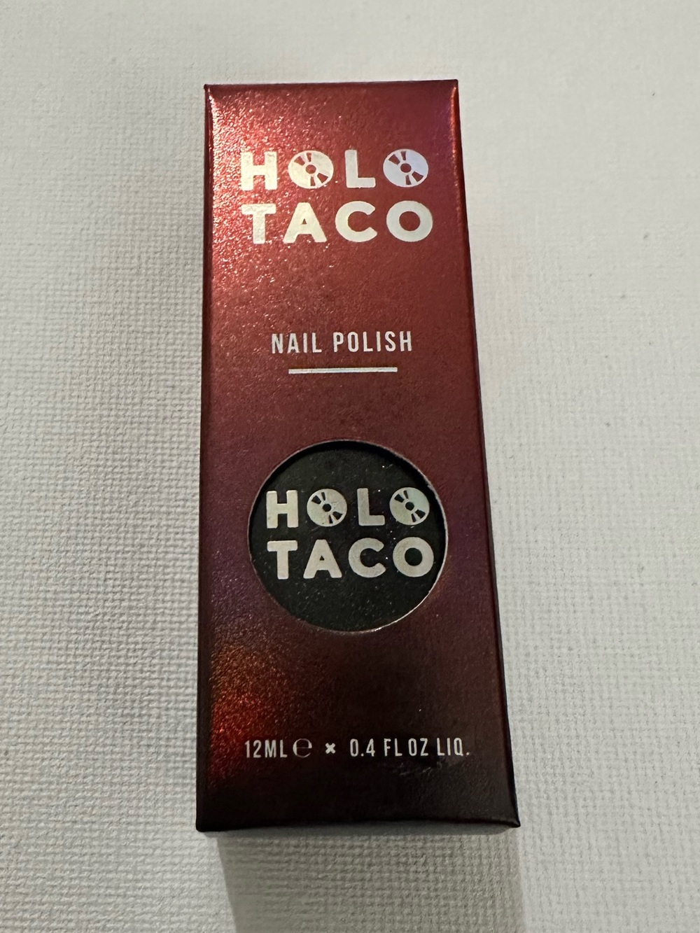Holo Taco Double Dare Cristine’s Birthday Nail Colour LE 2022 Black Red SOLD OUT